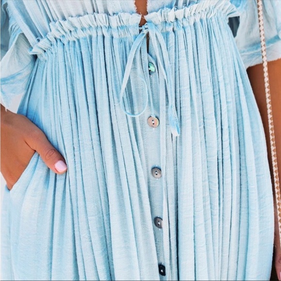 NEW! Boho Long Gauze Maxi Dress - Picture 6 of 8